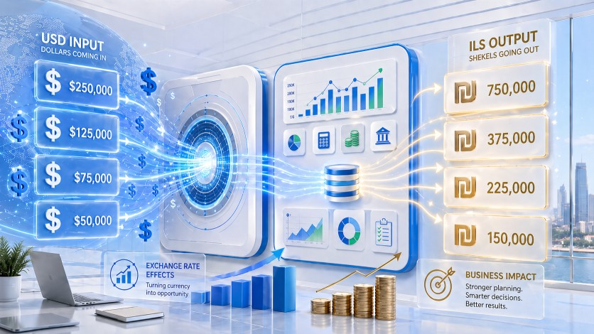 גיוס בדולרים פעילות בשקלים